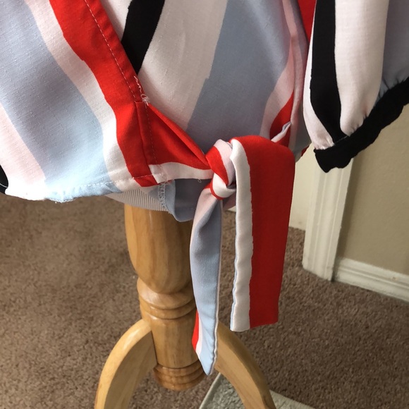 FINAL SALE ASOS wrap style blouse - Picture 6 of 9